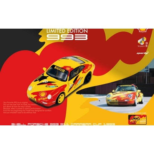 1/64 Porsche 993 Carrera Cup 1993 Shell Without Rear Spoiler (Sparky X Tiny X Shell)