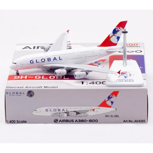 1/400 9H-Globl Global Airlines Airbus A380-841 Detachable Gear
