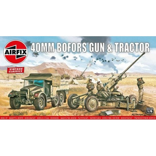 1/76 Bofors Gun And Tractor (Plastic Kit)