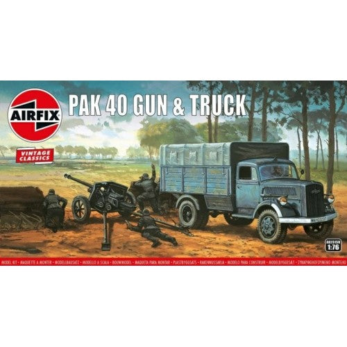 1/76 Opel Blitz And Pak 40 Gun (Plastic Kit)