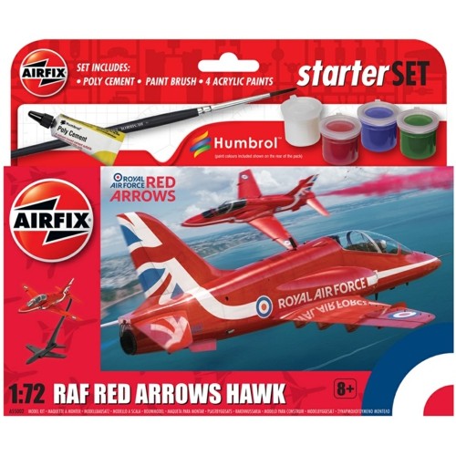 1/72 Small Beginners Set Red Arrows Hawk (Plastic Kit)
