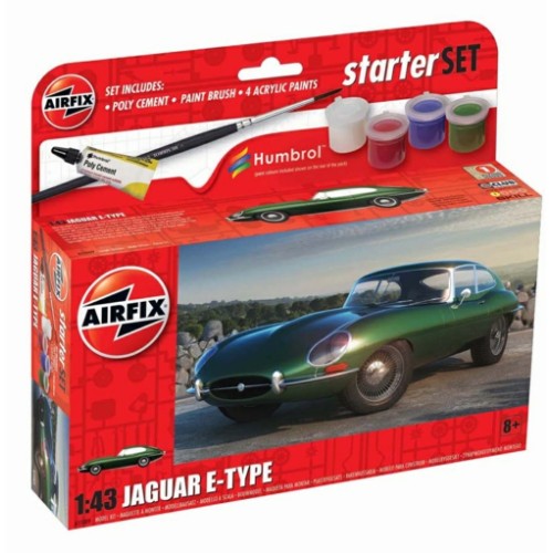 1/43 Small Starter Set Jaguar E-Type (Plastic Kit)