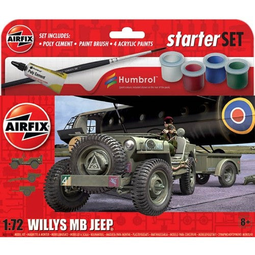 1/72 Hanging Gift Set - Willys Mb Jeep (Plastic Kit)