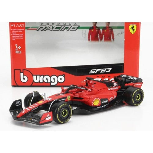 1/43 Ferrari F1 No.16 Charles Leclerc 2023 Season Car Card Box