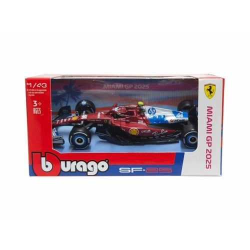 1/43 Ferrari F1 Sf-25 Team Scuderia Ferrari No.44 - Miami Gp 2025 Lewis Hamilton