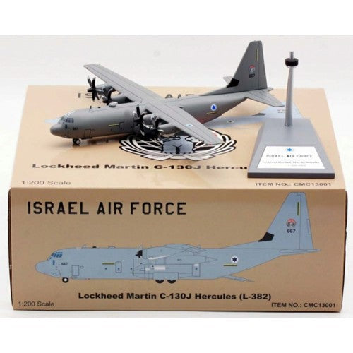 1/200 Israel - Air Force Lockheed Martin C-130J-30 Hercules (L-382) 667 With Stand