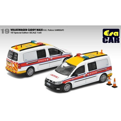 1/64 19 Volkswagen Caddy Maxi - Hk Police (Am8369) 1St Sp Edition