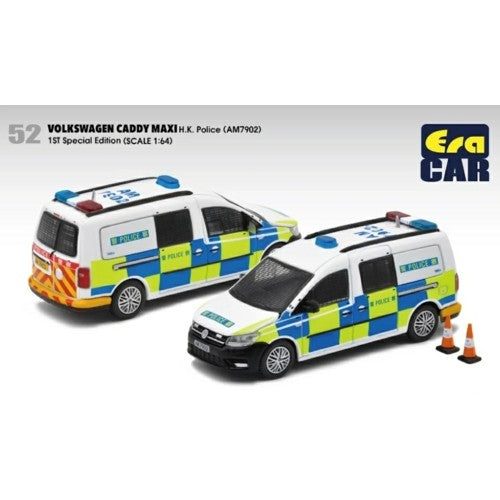 1/64 52 Volkswagen Caddy Maxi - H.K. Police (Am7902) 1St Sp Edition
