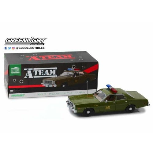 1/18 Artisan Collection - The A-Team (1983-87 Tv Series) - 1977 Plymouth Fury U.S. Army Police (Re-Run)