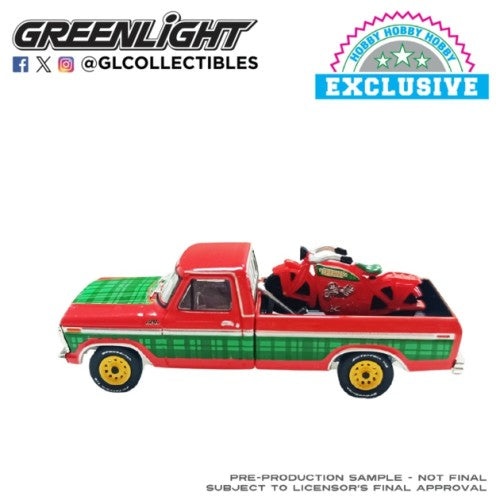1/64 Christmas 2025 Series - Limited Edition - Ford F-250 1978 - With Vintage Motorcycle (Hobby Exclusive)