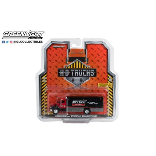 1/64 H.D. Trucks Series 24 International Durastar 4400 Delivery Truck Optima Batteries