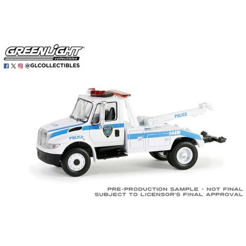 1/64 H.D. Trucks Series 25 - 2019 International Durastar 4400 Tow Truck - Port Authority Of New York And New Jersey Police Solid Pack