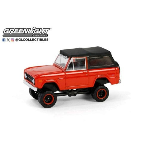 1/64 All Terrain Series 16 - 1969 Ford Bronco Lifted With Soft Top - Poppy Red