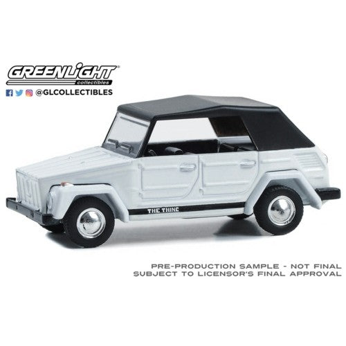 1/64 Club Vee-Dub Series 18 - 1973 Volkswagen Thing (Type 181) - White With Black Soft Top Solid Pack