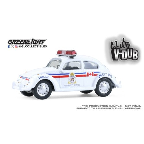 1/64 Club V Dub Series 21 - Classic Volkswagen Beetle - London , Canada Police Community Service Safety Vehicle