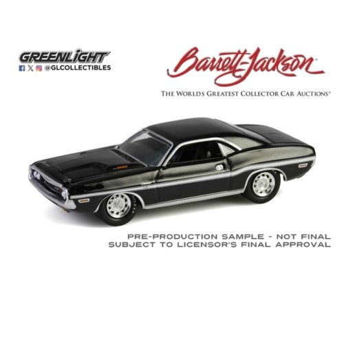1/64 Barrett-Jackson Series 15 - 1970 Dodge Challenger R/T 440 - Black- Scottsdale 2024