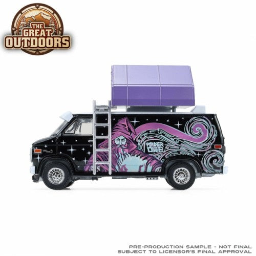 1/64 The Great Outdoors Series 4 - 1978 Gmc Vandura Custom Van - Wizard With Camp'Otel Cartop Sleeper Tent