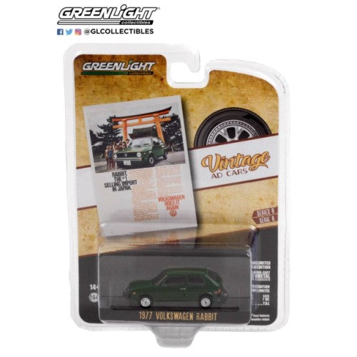 1/64 Vintage Ad Cars Series 6 - 1977 Volkswagen Rabbit. The Rabbit No.1 Selling Import In Japan