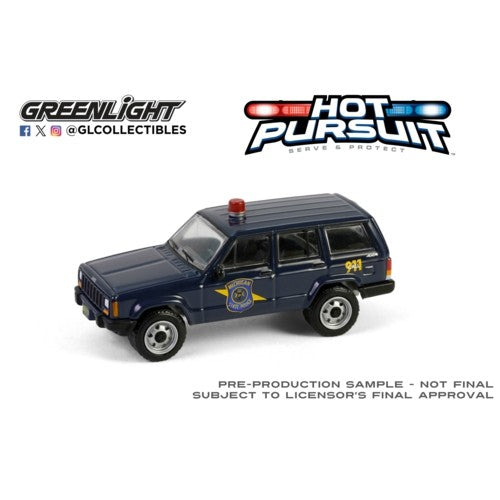 1/64 Hot Pursuit Series 46 - 2001 Jeep Cherokee - Michican State Police