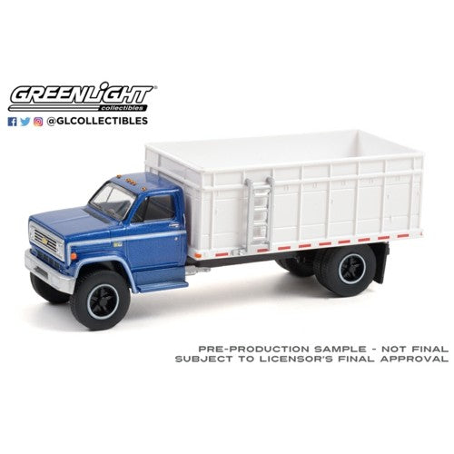 1/64 S.D. Trucks Series 13 1980 Chevrolet C-70 Grain Truck Blue Poly Cab With White Bed Solid Pack