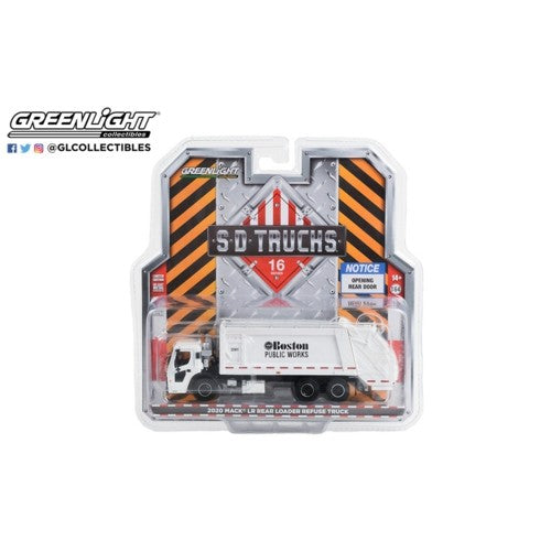 1/64 S.D. Trucks Series 16 2020 Mack Lr Rear Loader Refuse Truck Boston Public Works