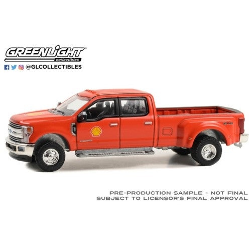 1/64 Dually Drivers Series 13 - 2019 Ford F-350 Lariat Dually - Shell Oil Solid Pack
