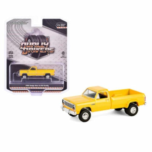 1/64 Dually Drivers Series 15 - 1982 Dodge Ram D350 Dually - Construction Yellow