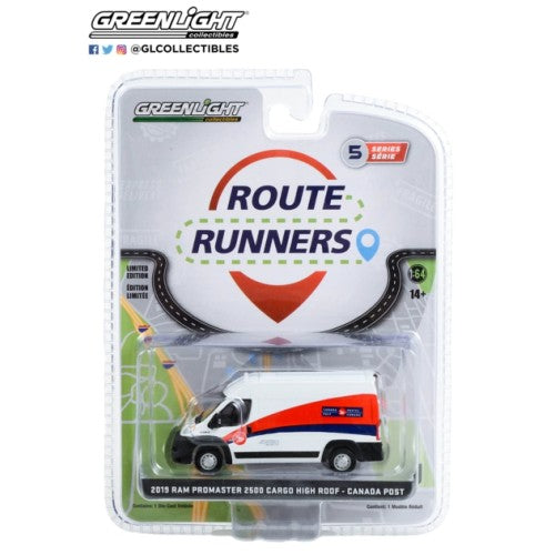 1/64 Route Runners Series 5 2019 Ram Promaster 2500 Cargo High Roof Canada Post
