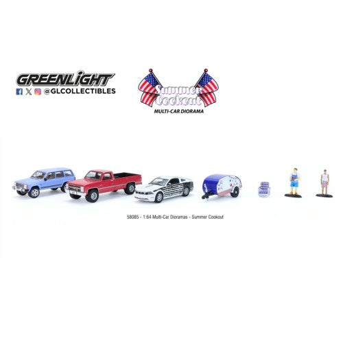 1/64 Multi-Car Dioramas - Summer Cookout