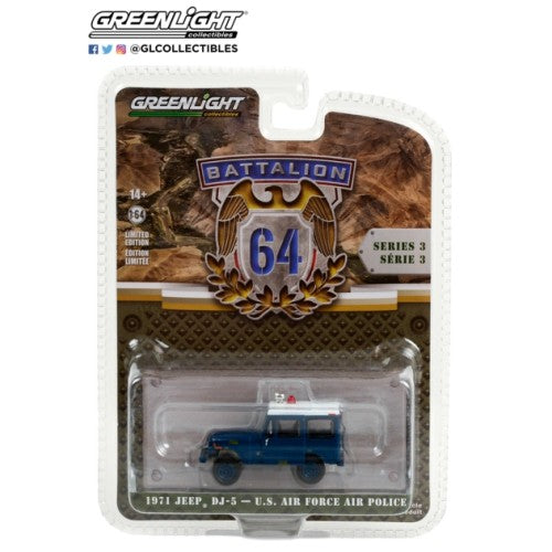 1/64 Battalion 64 Series 3 1971 Jep Dj-5 Us Air Force Police