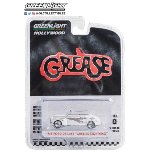 1/64 Hollywood Series 40 - Grease (1978) - 1948 Ford De Luxe Convertible Greased Lightnin' Solid Pack