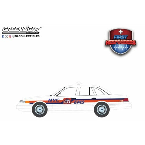1/64 First Responders Series 2 - 1994 Ford Crown Victoria - City Of New York Ems, New York City, Ny