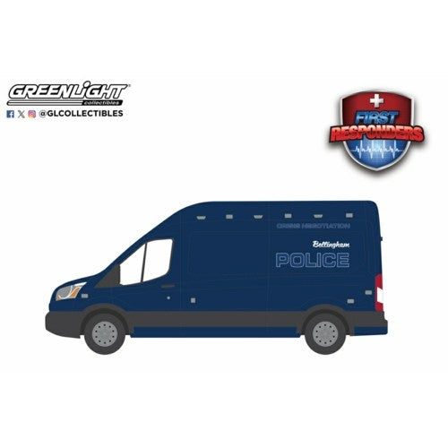 1/64 First Responders Series 2 - 2020 Ford Transit Lwb High Roof - Bellingham Crisis Negotiation Team, Bellingham, Washington