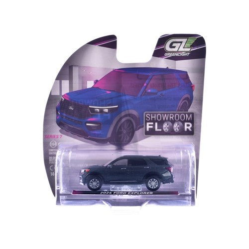 1/64 Auto Mall Series 7 - 2024 Ford Explorer - Stone Blue