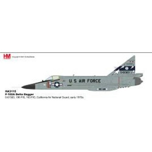 1/72 F-102A Delta Dagger 0-61363, 196 Fis, 163 Fig, California Air National Guard, Early 1970S