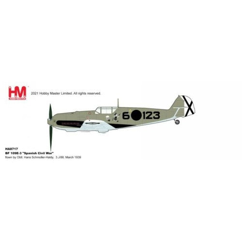 1/48 Bf 109E-3 Spanish Civil War Flown By Oblt. Hans Schmoller-Haldy, 3.J/88, March 1939