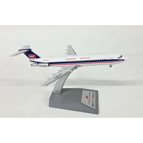1/200 Jat - Yugoslav Airlines Bac 111 Yr-Bra With Stand