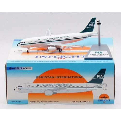 1/200 Pakistan International Airlines - Pia Airbus A320-214 Ap-Bla With Stand