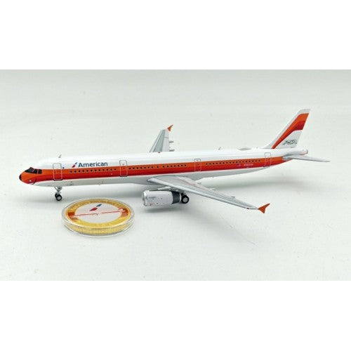1/200 American Airlines Airbus A321-231 N582Uw With Stand And Collectors Coin