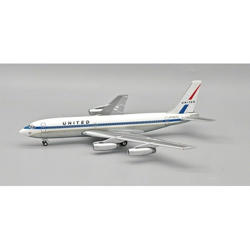 1/200 United Airlines Boeing 720-022 N7227U Polished With Stand