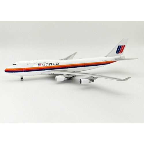 1/200 United Airlines Boeing 747-422 N186Ua With Stand
