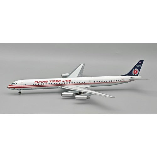 1/200 Flying Tiger Line Dc-8-63 N624Ft Polished With Stand