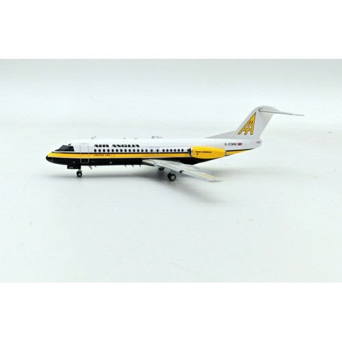 1/200 Air Anglia Fokker F-28-4000 Fellowship G-Jcww With Stand