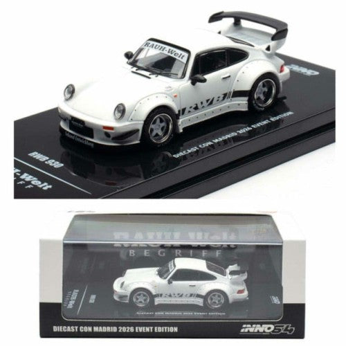 1/64 Rwb 930 Matt White Diecast Con Madrid 2026 Event Edition