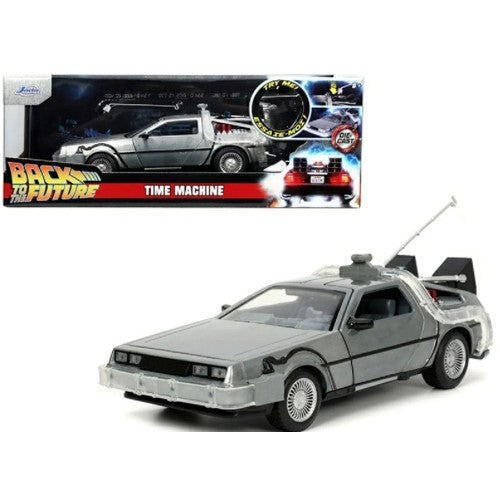 1/24 Back To The Future Delorean Time Machine With Pole