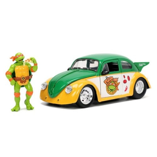 1/24 Teenage Mutant Ninja Turtles 1959 Vw Drag Beetle With Michelangelo