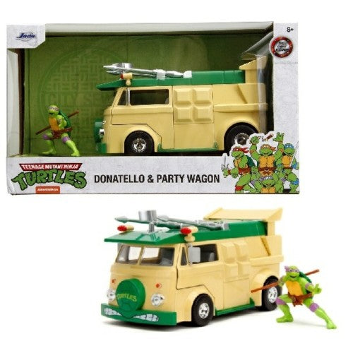1/24 Teenage Mutant Ninja Turtles Tmnt Party Wagon And Donatello Figure