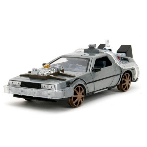 1/24 Bttf Part Iii - Time Machine W/Light (Rail Wheel)