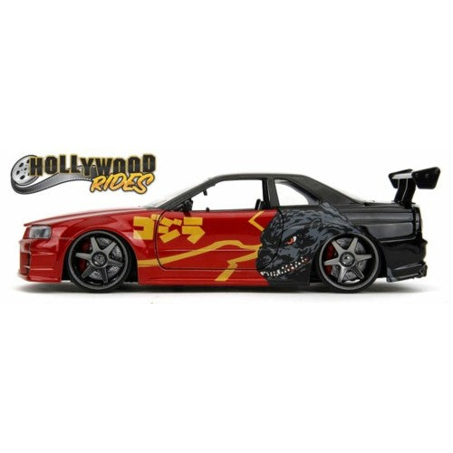 1/24 Hollywood Rides - Nissan Skyline Gt-R R34 2002 - Godzilla