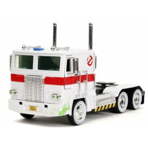 1/24 Hollywood Rides - G1 Optimus Prime With Ecto 1 Graphics